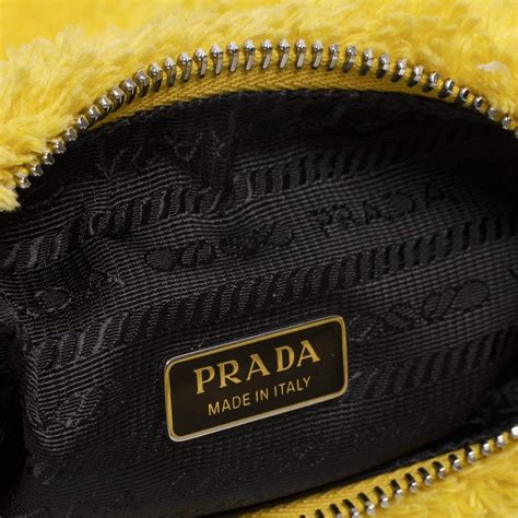 mustard yellow prada bag|fluffy prada bag.